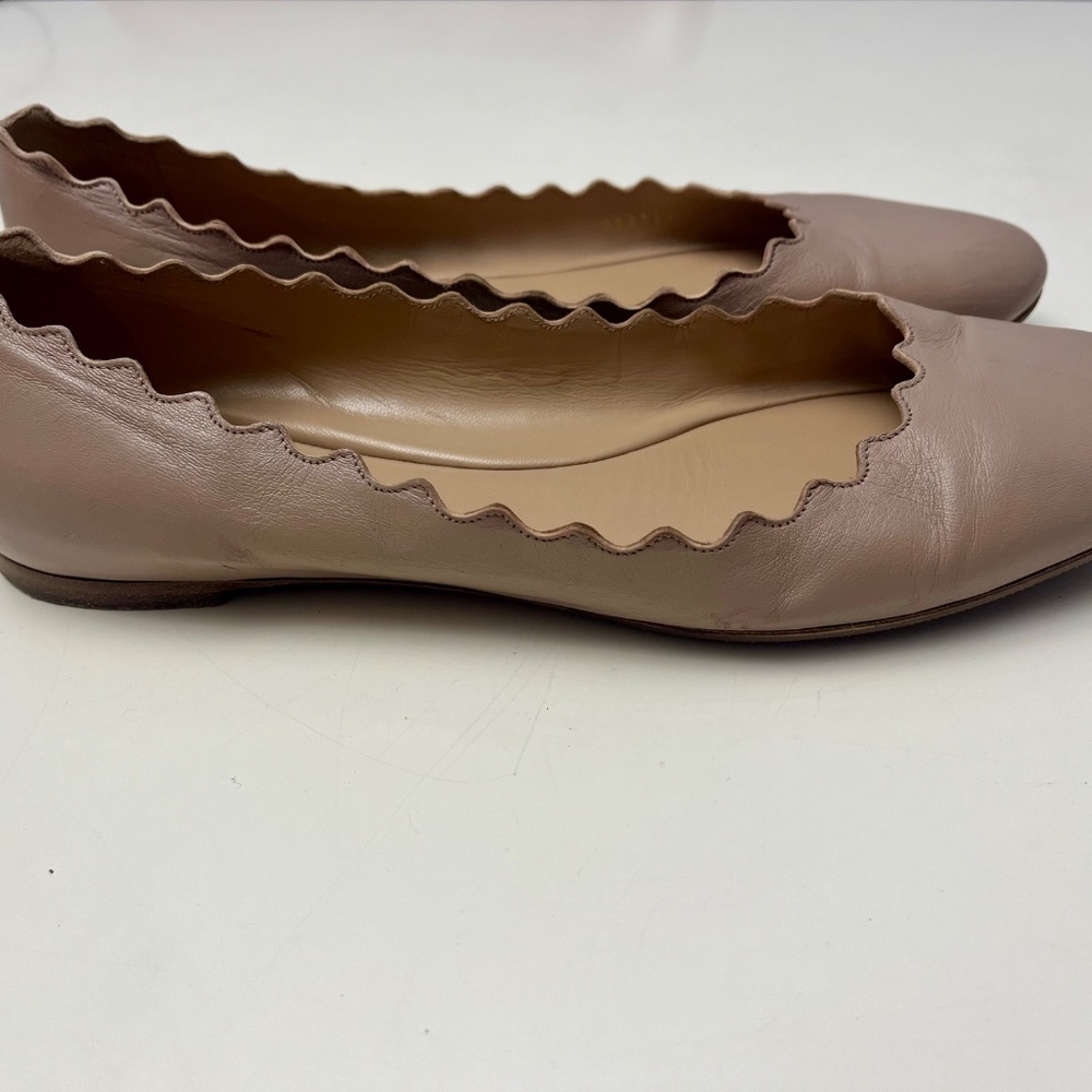 Chloe Lauren Scalloped Edge Ballet Flats - Picture 3 of 7